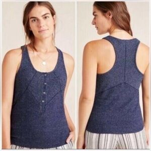 Anthropologie Saturday Sunday Navy Knot Tank